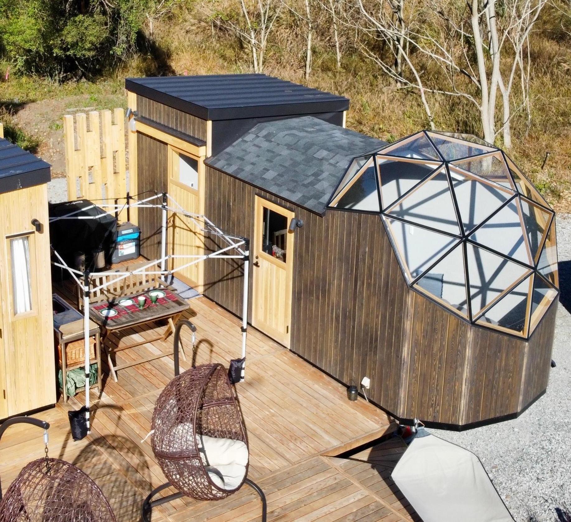 Fuji Dome Glamping Hotel Fujikawaguchiko Bagian luar foto