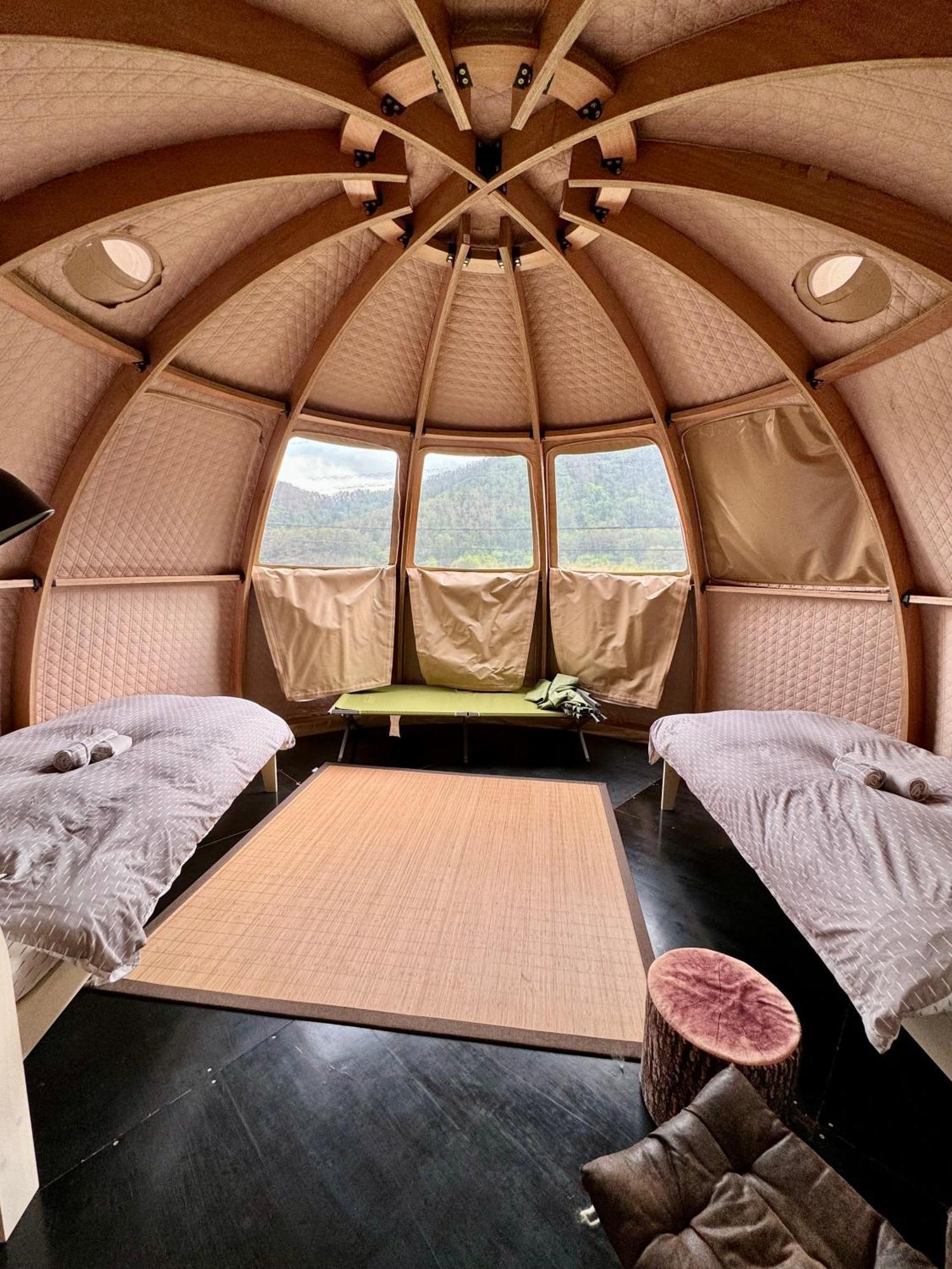 Fuji Dome Glamping Hotel Fujikawaguchiko Bagian luar foto