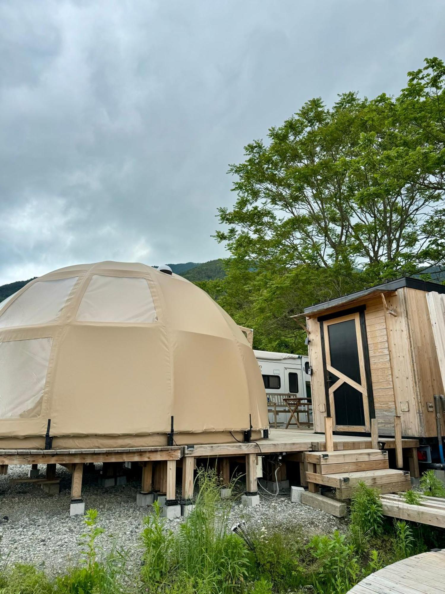 Fuji Dome Glamping Hotel Fujikawaguchiko Bagian luar foto