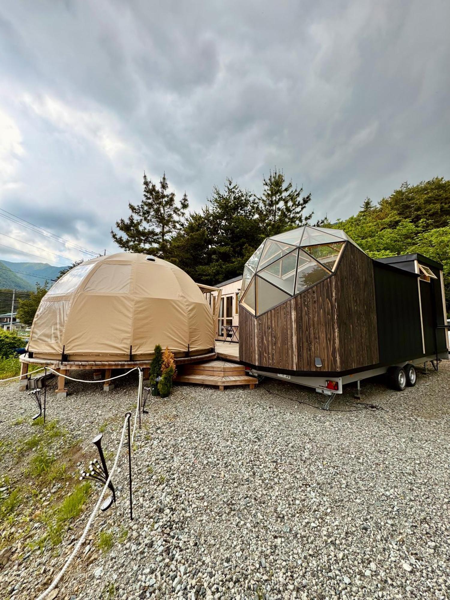 Fuji Dome Glamping Hotel Fujikawaguchiko Bagian luar foto